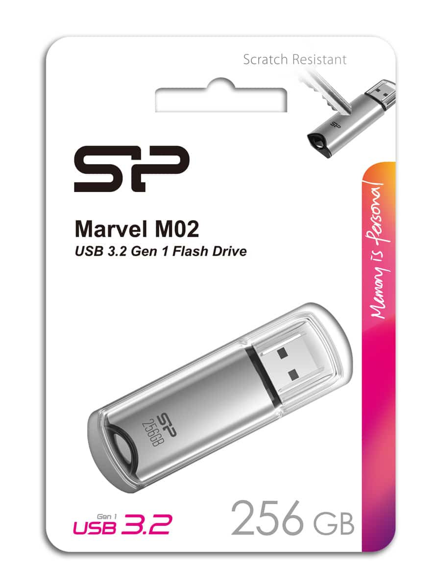 Μονάδα Flash USB SILICON POWER Marvel M02, 256GB, USB 3.2, γκρι - Image 3