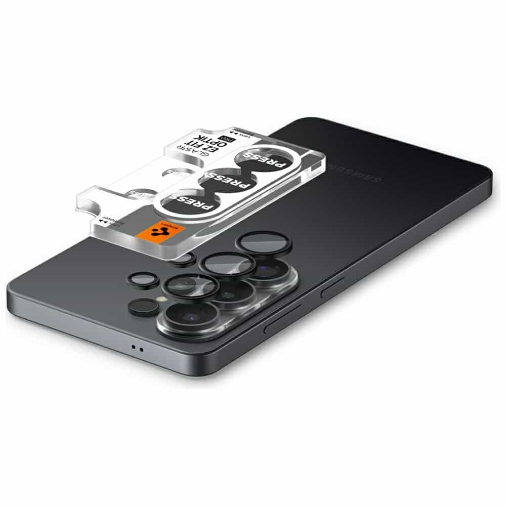 Προστατευτικό φακού κάμερας Spigen Optik Pro HD Glas.TR “EZ FIT” για Samsung Galaxy S26 Ultra, μαύρο, 2 τεμάχια. - Image 6