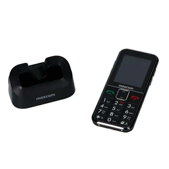 Maxcom Comfort MM735 με σταθμό φόρτισης + βραχιόλι SOS σε μαύρο χρώμα - Image 4