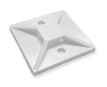 POWERTECH αυτοκόλλητη βάση δεματικών TIES-004, 30x30mm, 50τμχ, λευκό