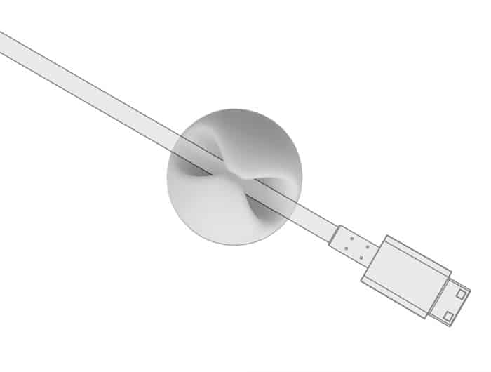 POWERTECH οργανωτές καλωδίων TIES-075, 1 θέση, Φ9mm, λευκό, 10τμχ - Image 2