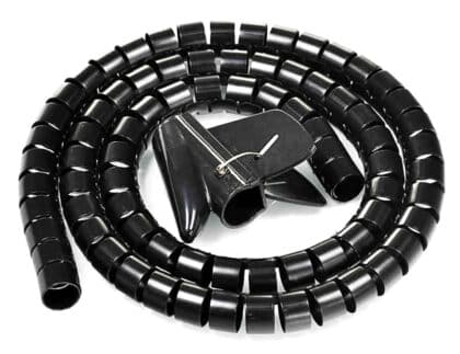POWERTECH δεματικό καλωδίων TIES-083, πλαστικό, Φ20mm, 2m, μαύρο