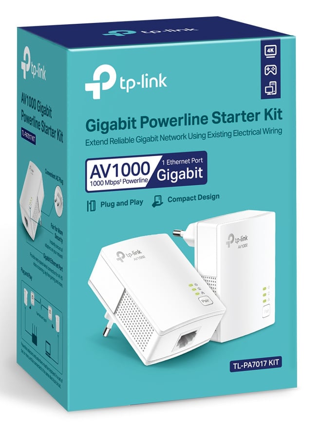 Κιτ εκκίνησης TP-LINK Powerline TL-PA7017, AV1000 Gigabit, Έκδ. 4.0 - Image 8