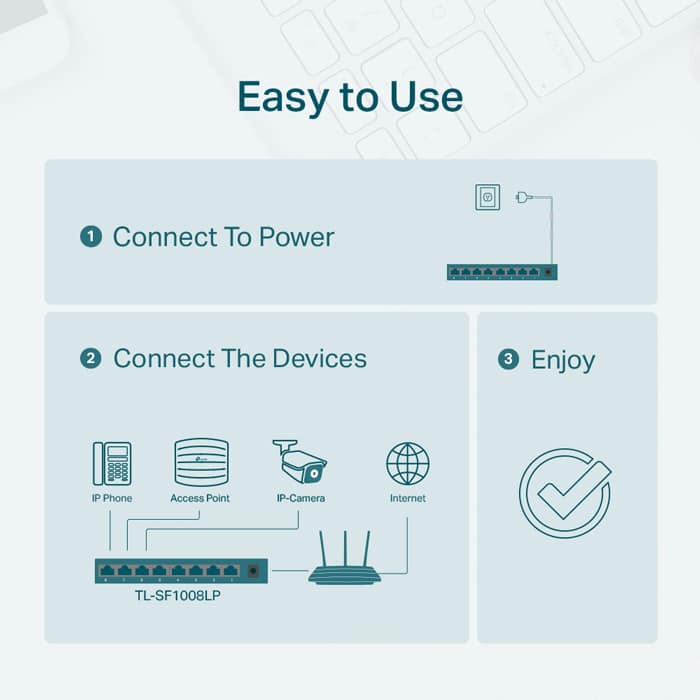 SWITCH TP-LINK TL-SF1008LP - Image 4