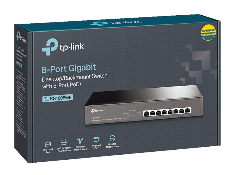 Επιτραπέζιος/rack switch TP-LINK TL-SG1008MP, 8-Port PoE+, Έκδ. 2.0 - Image 3