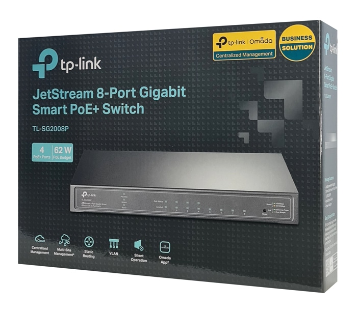 TP-LINK JetStream Switch TL-SG2008P, 8 θύρες Gigabit, 4x PoE+, Έκδ. 3.0 - Image 4