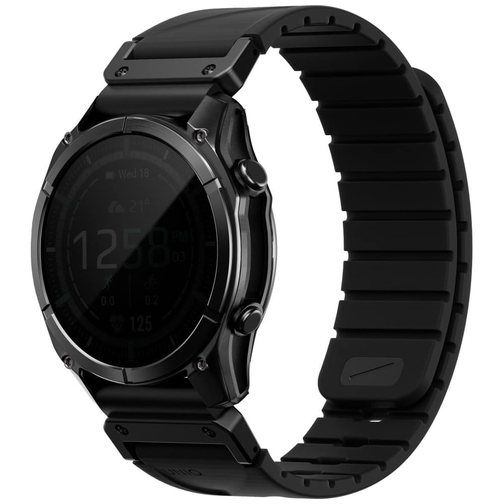 Λουράκι UNIQ Fluo x Smart-Fit για Garmin 26mm μαύρο - Image 2