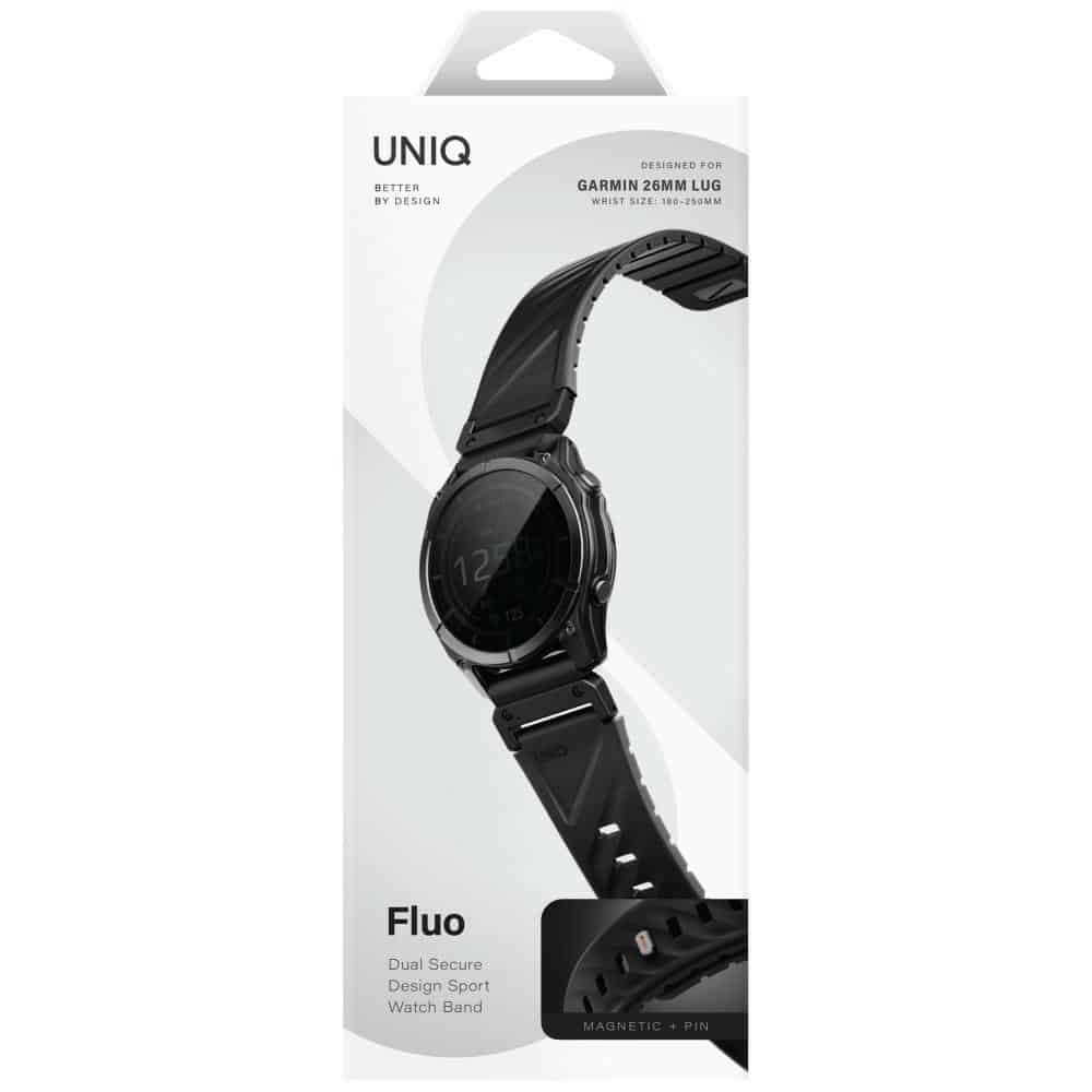 Λουράκι UNIQ Fluo x Smart-Fit για Garmin 26mm μαύρο - Image 6