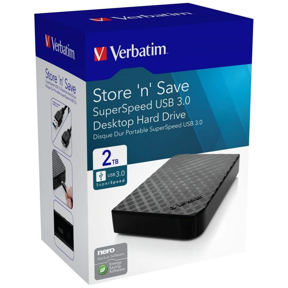 Verbatim Σκληρός Δίσκος 2TB USB 3.0 Εξωτερικός, Μαύρος, 47685 - Image 7