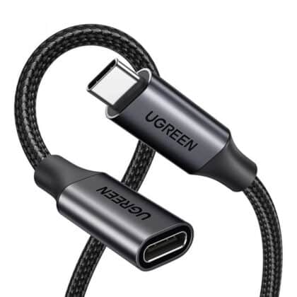 Καλώδιο επέκτασης USB-C UGREEN US372 (45191), 1 μ., Μαύρο