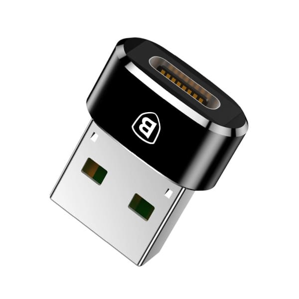 Προσαρμογέας USB-C σε USB-A Baseus, Μαύρος CAAOTG-01 - Image 2
