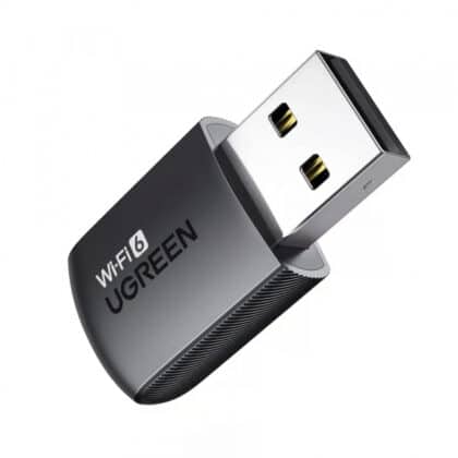 Προσαρμογέας Wi-Fi UGREEN CM762 (35264), Διπλής Ζώνης, Wi-Fi 6, 600Mbps, Μαύρο