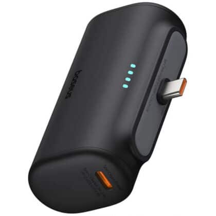 Powerbank Baseus Compact USB-C Έκδοση, 5000mAh, 20W, PD, Μαύρο P10068306113-00