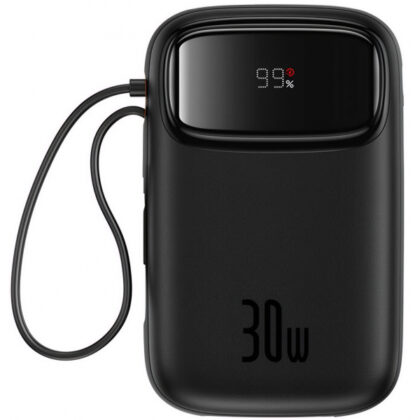 Μπαταρία Baseus Qpow2, 20000mAh, 30W, QC + PD, Μαύρο P10055009113-00
