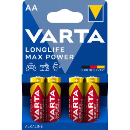 Αλκαλικές μπαταρίες Varta Longlife Max Power 4706 AA σε συσκευασία των 4