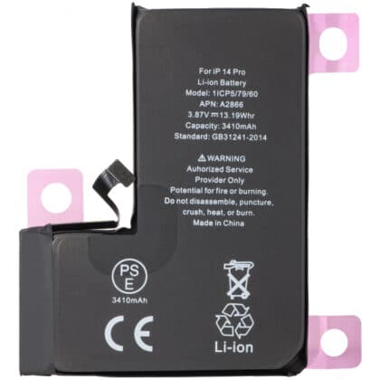 Μπαταρία για Apple iPhone 14 Pro, 3400mAh Διαγνωστική Υψηλής Χωρητικότητας