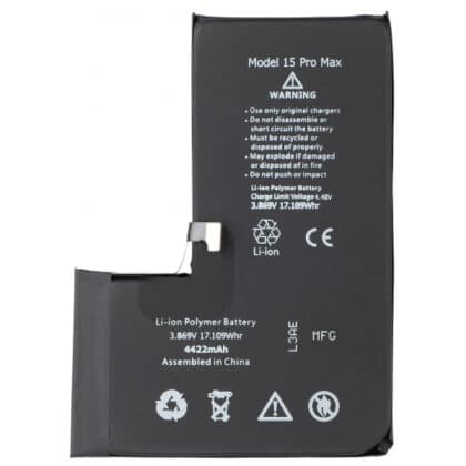 Μπαταρία για Apple iPhone 15 Pro Max, χωρητικότητας 4422mAh