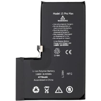 Μπαταρία για Apple iPhone 15 Pro Max, υψηλής χωρητικότητας 4770mAh