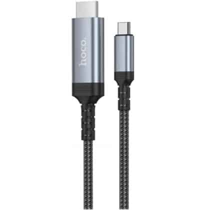 Καλώδιο βίντεο USB-C σε HDMI Hoco UA43, 1,8 μ., Γκρι