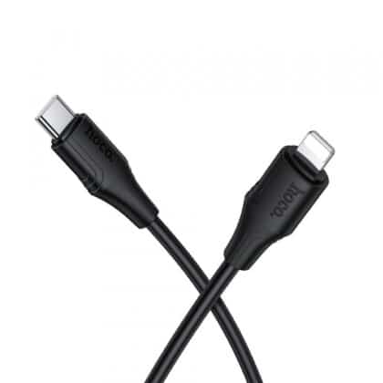 Καλώδιο USB-C σε Lightning Hoco X124, 27W, 2.4A, 1m, Μαύρο
