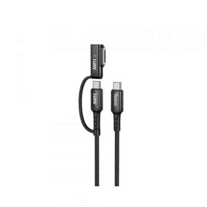 Καλώδιο φόρτισης USB-C σε USB-C / MagSafe 3 Hoco U142, 240W, 1,8m, Μαύρο