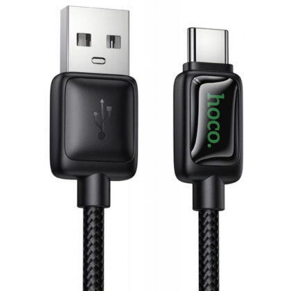 Καλώδιο USB-A σε USB-C Hoco U146, 36W, 3A, 1,2m, Μαύρο