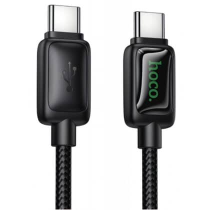 Καλώδιο USB-C σε USB-C Hoco U146, 60W, 3A, 1,2m, Μαύρο