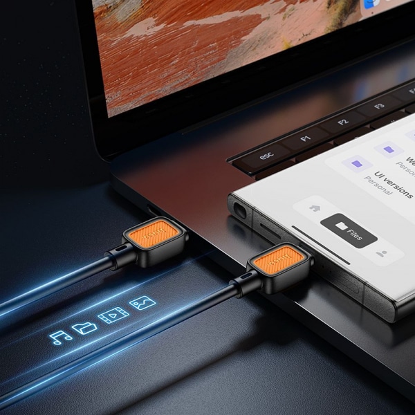 Καλώδιο USB-C σε USB-C Hoco X108, 60W, 3A, 1m, Μαύρο - Image 3