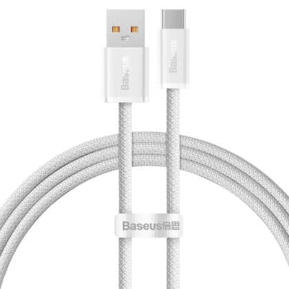 Καλώδιο USB-A σε USB-C Baseus Dynamic Series, 100W, 5A, 1m, Λευκό CALD000602