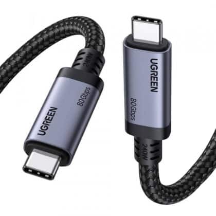 Καλώδιο USB-C σε USB-C UGREEN L706 (65383), 240W, 1m, Μαύρο