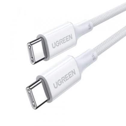 Καλώδιο USB-C σε USB-C UGREEN US557 (15267), 100W, 5A, 1m, Λευκό