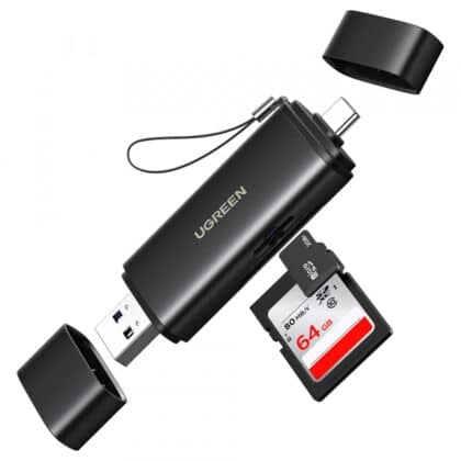 Συσκευή ανάγνωσης καρτών USB / USB-C UGREEN CM803 (65024), SD - microSD, Μαύρο