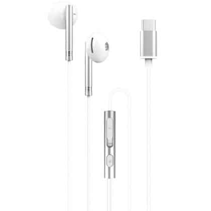 Handsfree USB-C XO DESIGN EP29, Ασημί