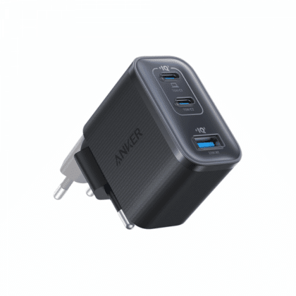 Φορτιστής τοίχου Anker Nano, 70W, 3.5A, 1 x USB-A - 2 x USB-C, Μαύρο A121AL11