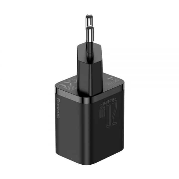 Φορτιστής τοίχου Baseus Super Si, 20W, 3A, 1 x USB-C, Μαύρο CCSUP-B01 - Image 3