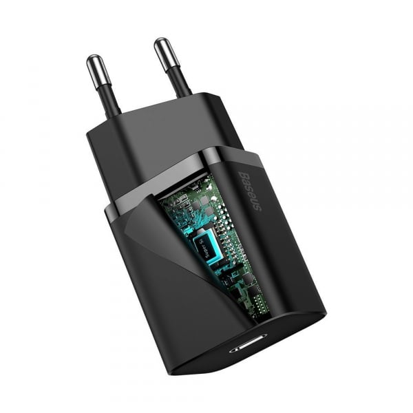Φορτιστής τοίχου Baseus Super Si, 20W, 3A, 1 x USB-C, Μαύρο CCSUP-B01 - Image 5