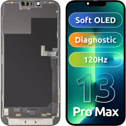 Μονάδα οθόνης LCD MP για Apple iPhone 13 Pro Max, Soft OLED FHD 120Hz Διαγνωστική έκδοση, Aftermarket, Μαύρο