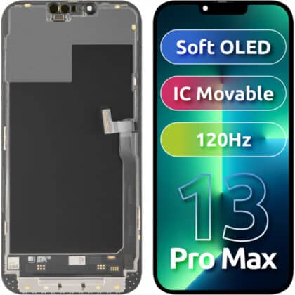 Μονάδα οθόνης LCD MP για Apple iPhone 13 Pro Max, Soft OLED FHD 120Hz IC Κινητή έκδοση, Aftermarket, Μαύρο