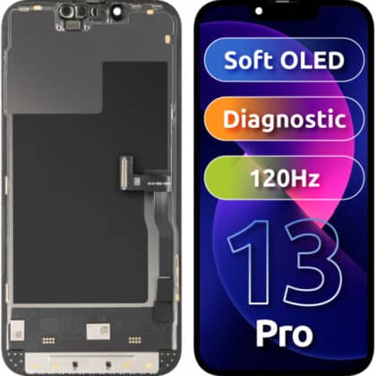 Μονάδα οθόνης LCD MP για Apple iPhone 13 Pro, Soft OLED FHD 120Hz Διαγνωστική έκδοση, Aftermarket, Μαύρο