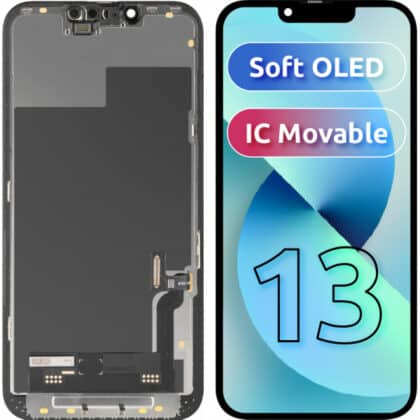 Μονάδα οθόνης LCD MP για Apple iPhone 13, Soft OLED FHD IC Κινητή έκδοση, Aftermarket, Μαύρο