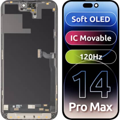 Μονάδα οθόνης LCD MP για Apple iPhone 14 Pro Max, Soft OLED FHD 120Hz IC Κινητή έκδοση, Aftermarket, Μαύρο