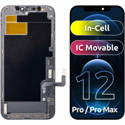 Μονάδα Οθόνης LCD ZY για Apple iPhone 12 / 12 Pro, Έκδοση In-Cell IC, Μαύρο