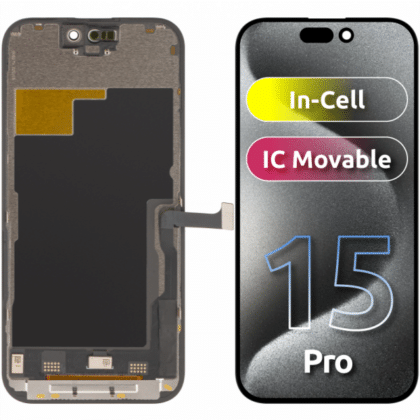 Μονάδα Οθόνης LCD ZY για Apple iPhone 15 Pro, Έκδοση In-Cell IC, Μαύρο