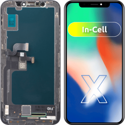 Μονάδα οθόνης LCD ZY για Apple iPhone X, Έκδοση In-Cell, Μαύρο