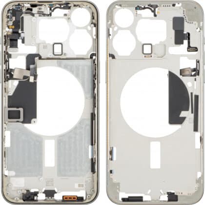 Μεσαίο πλαίσιο για Apple iPhone 15 Pro Max, φυσικό τιτάνιο, pulled (βαθμού Α)