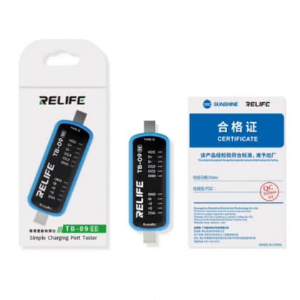 Δοκιμαστικός εξοπλισμός Relife TB-09 SE, Lightning / USB-C