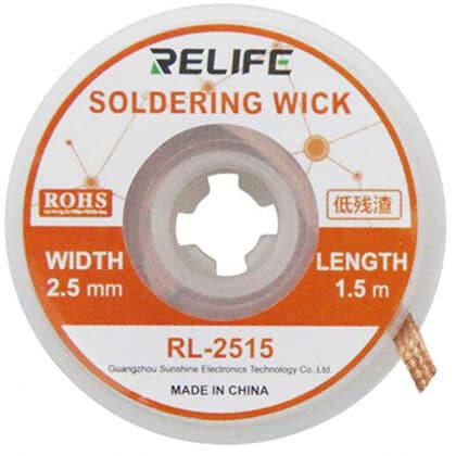 Φιτίλι κολλήματος Relife RL-2515, 2.5mm, 1.5m