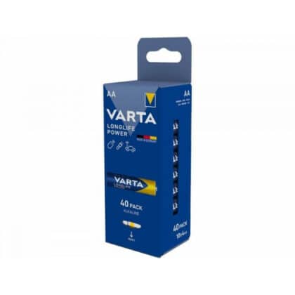 Αλκαλικές μπαταρίες Varta Longlife Power, AA / LR6, 1.5V, συσκευασία των 40