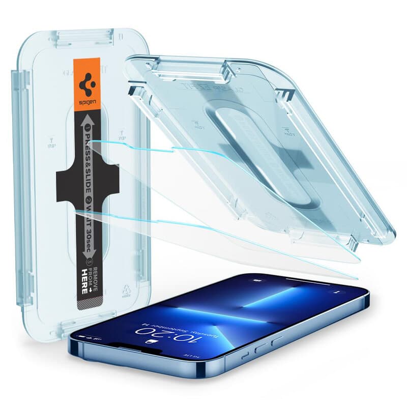 Tempered glass for iPhone 13 / 13 Pro / 14 with Spigen Glas.tR EZ FIT applicator (2 pcs.) - Image 5
