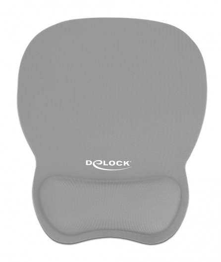 DELOCK Mousepad 12698 με στήριγμα καρπού, 245x206 mm, γκρι - Image 2